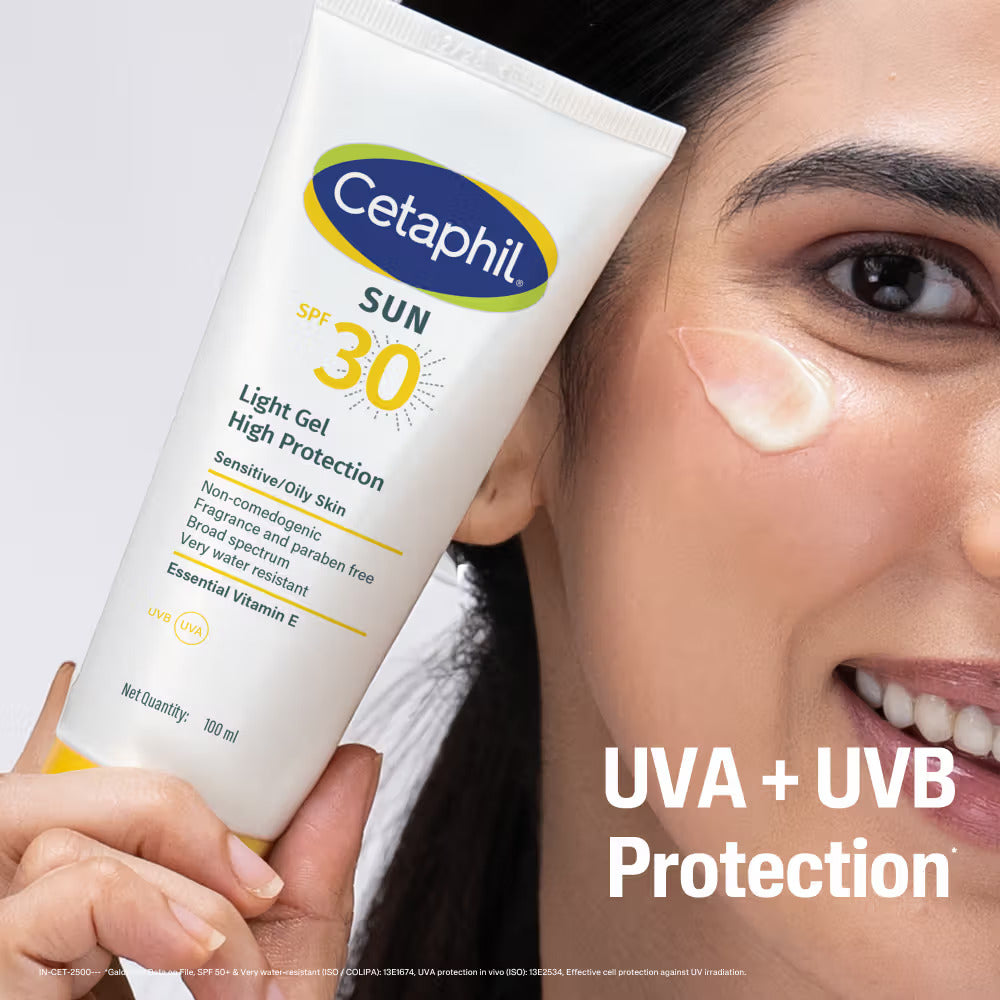 Cetaphil Sun Light High Protection Sunscreen Gel | SPF 30, 100 ml