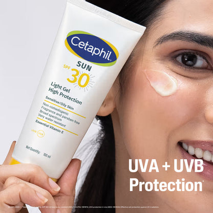 Cetaphil Sun Light High Protection Sunscreen Gel | SPF 30, 100 ml
