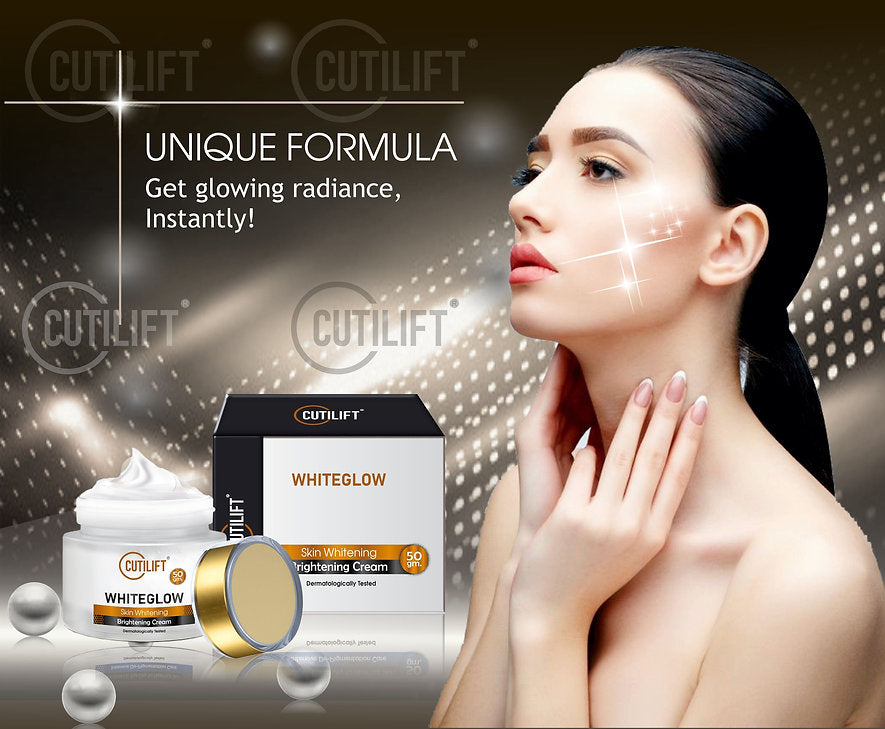 Cutilift WhiteGlow Cream Alpha Arbutin cream Skin Lightening Glowing Face Cream, 50gm