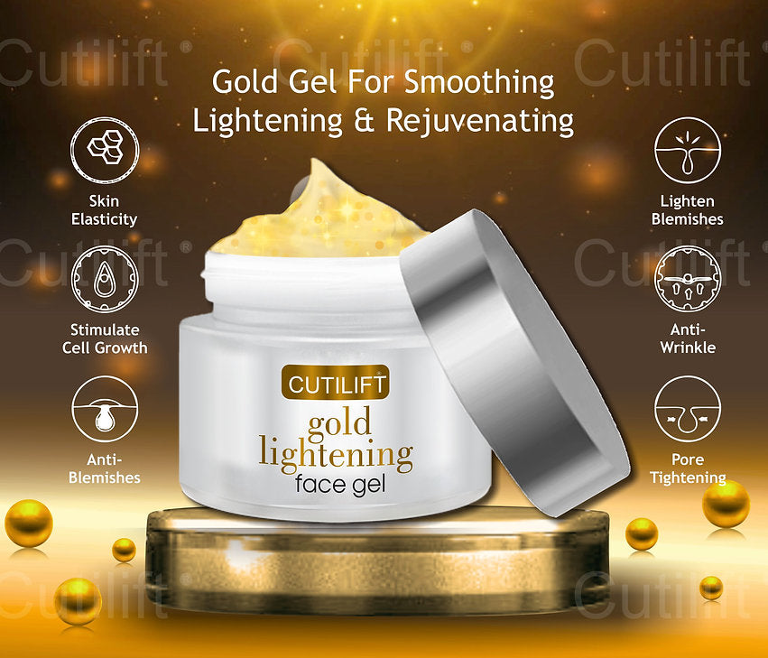 Cutilift Gold Lightening Face Gel, 50gm