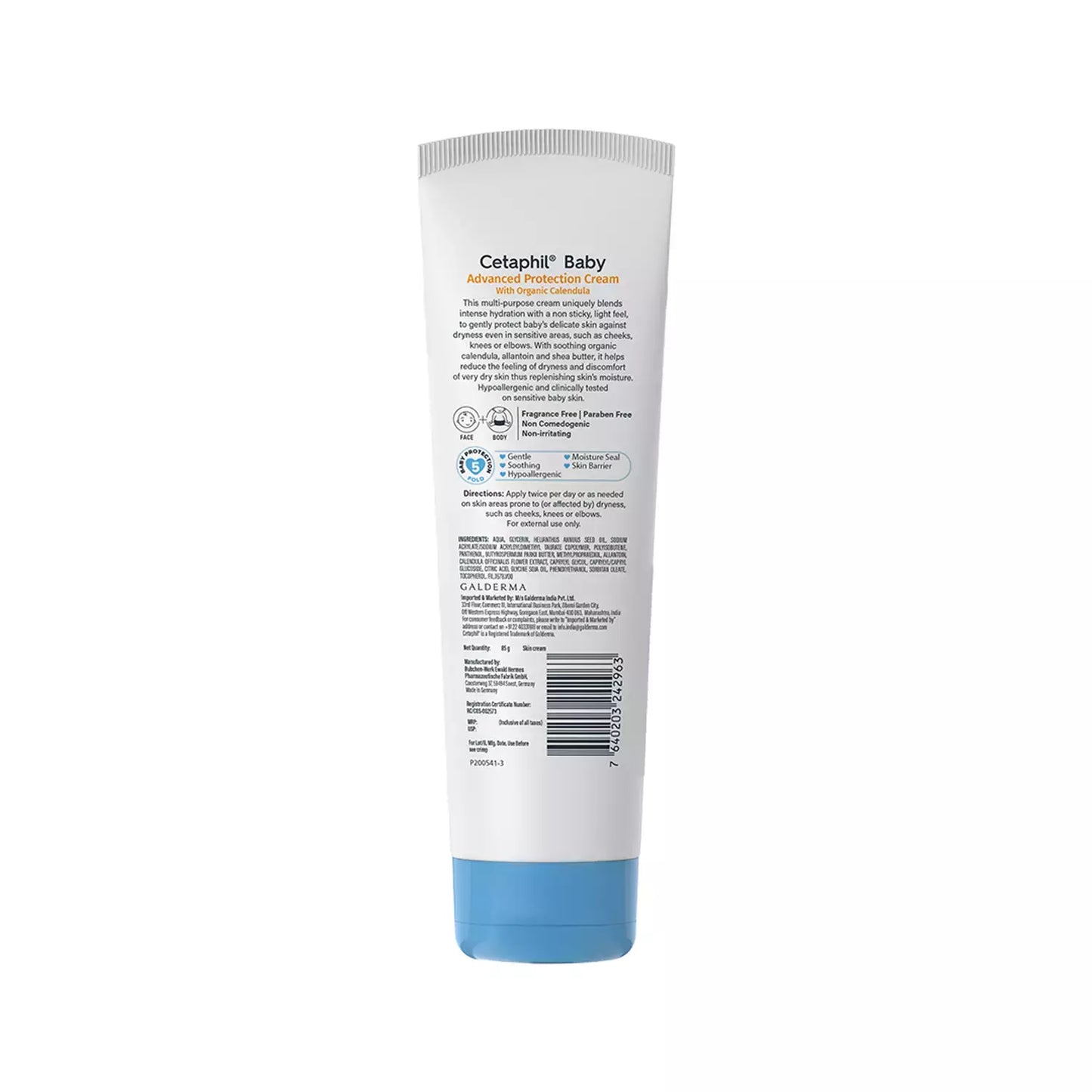 Cetaphil Baby Advanced Protection Cream With Organic Calendula, 85gm