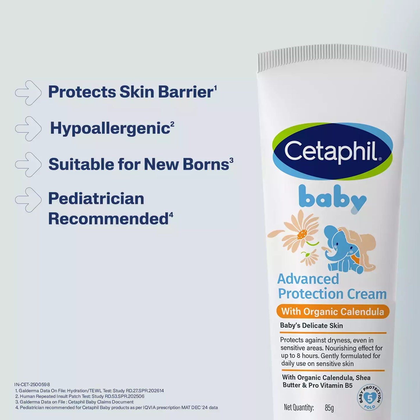 Cetaphil Baby Advanced Protection Cream With Organic Calendula, 85gm