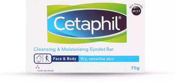 Cetaphil Cleansing And Moisturising Syndet Bar, 75g ( PACK OF 3 )