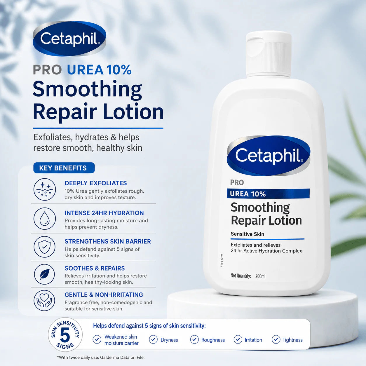 Cetaphil Pro 10% Urea Smoothing Repair Lotion 200ml
