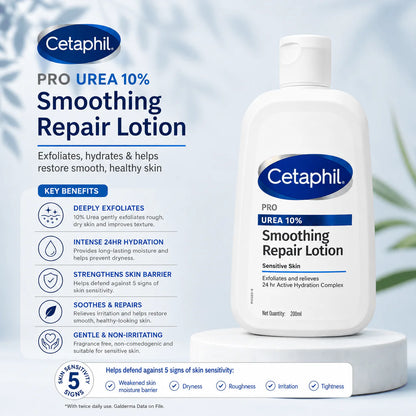 Cetaphil Pro 10% Urea Smoothing Repair Lotion 200ml