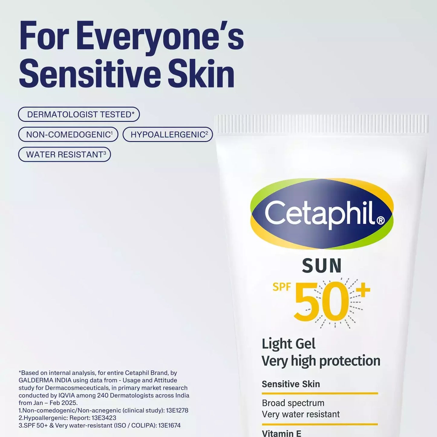 Cetaphil Sun SPF 50 Light Gel - Sensitive Skin 50 ml