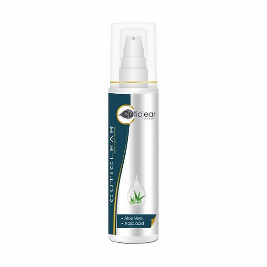 Cuticlear Skin Lightening Face Wash with Kojic Acid and Aloe Vera, 100ml