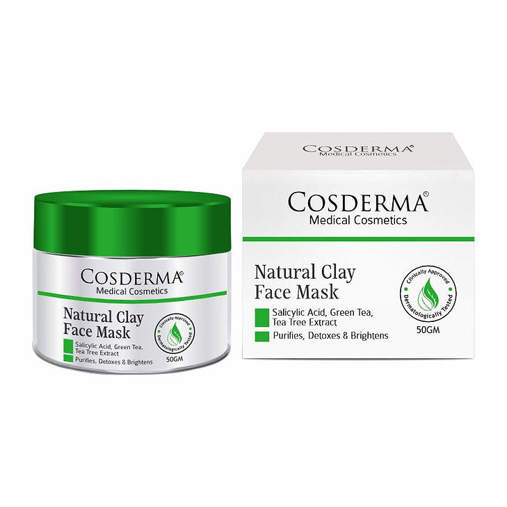 Cosderma Natural Clay Face Mask, 50gm