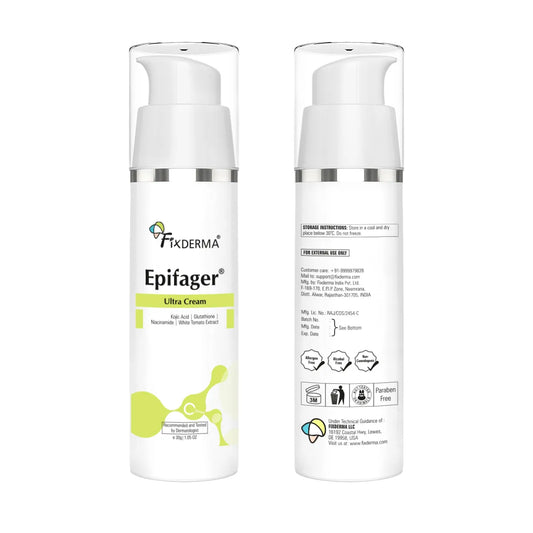 Fix Derma Epifager Ultra Cream | Hyperpigmentation Cream for Radiant Skin Tone, 30gm