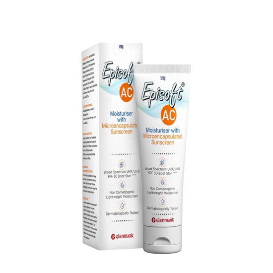 Episoft AC Moisturizer with Sunscreen SPF 30+ 125 gm