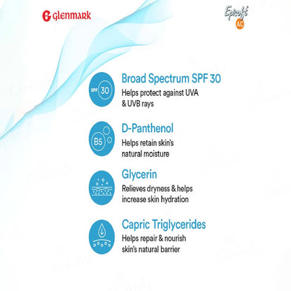 Episoft AC Moisturiser with Sunscreen SPF 30,
