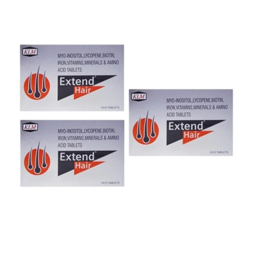 Extend hair tab 1x10 tab, pack of 3