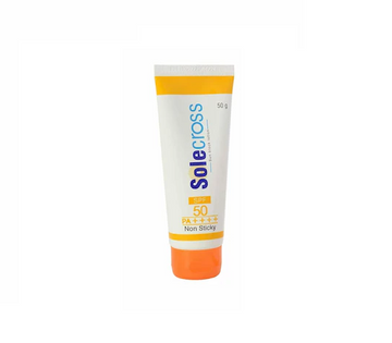 Solecross Sun Block Sunscreen Lotion SPF 50 PA++++ Non Sticky (50g)