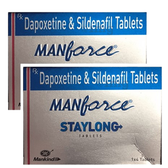 Manforce Stay Long Tablet 1 x 4 Tab Pack of 2