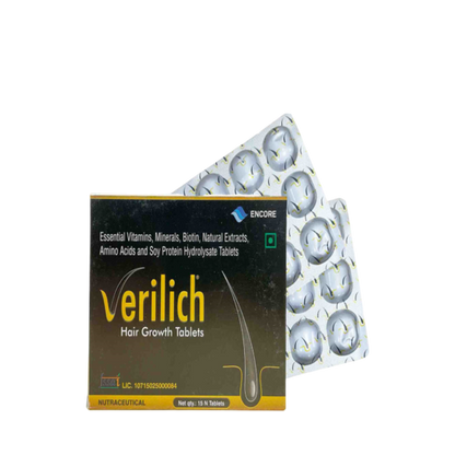 Verilich Hair Growth Tablet - Chocolate Flavour