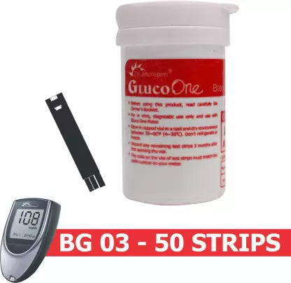 Dr Morepen Gluco One BG 03 Blood Glucose Test Strip (50 Strips)