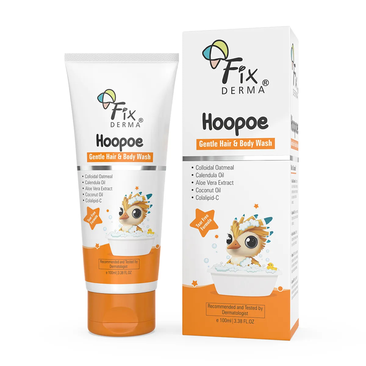Fix Derma Hoopoe Gentle Hair & Body Wash, 100ml