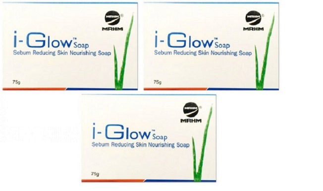 I Glow Soap 75gm, pack of 3