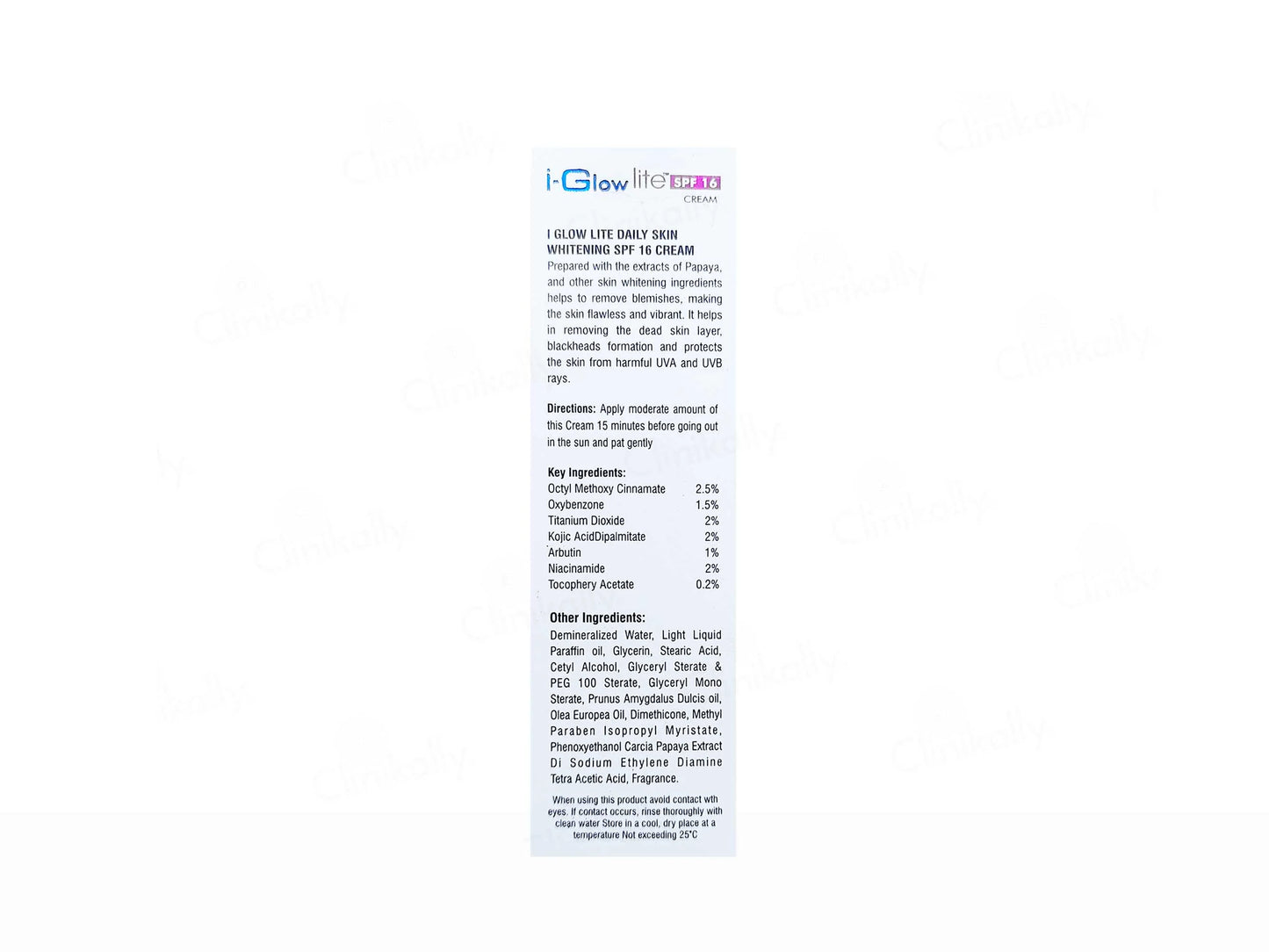 I-Glow Lite Daily Skin Whitening Cream SPF 16, 50gm