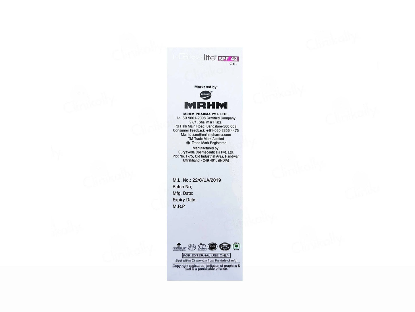 I Glow Lite SPF 42 Sunscreen Gel 60ml