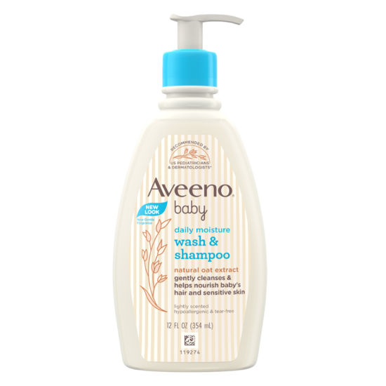 Aveeno Baby Daily Moisture Wash & Shampoo 354ml