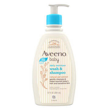 Aveeno Baby Daily Moisture Wash & Shampoo 354ml