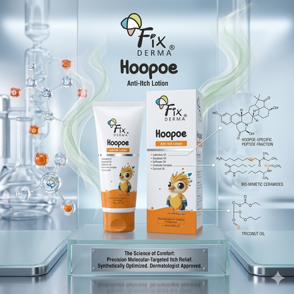 Fix Derma Hoopoe Anti Itch Lotion | Instant Relief From Itching & Redness For Babies, 100ml