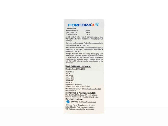 Forfora-Z Shampoo With Conditioner 75ml