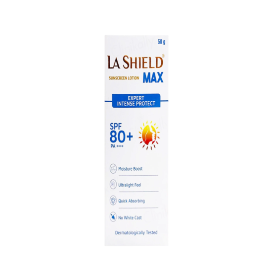 La Shield Max Expert Intense Protect Sunscreen Lotion SPF 80+ PA++++ 50gm