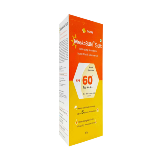 Maskosun Soft Anti-aging Sunscreen Gel SPF 60+ PA++++ 50gm