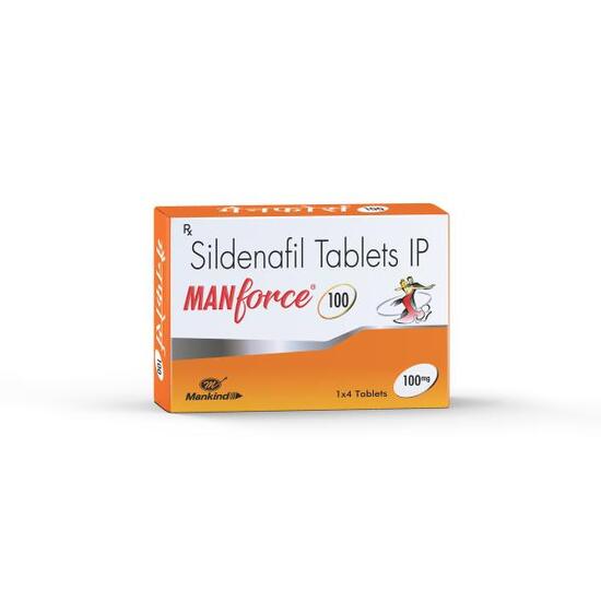 Manforce 100mg 1 x 4 Tab Pack of 5