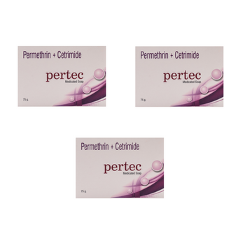 Pertec Medicated Soap ,75gm Pack of 3