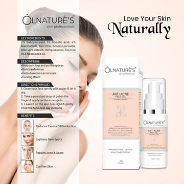 Olnature's Anti Acne Face gel (30gm)