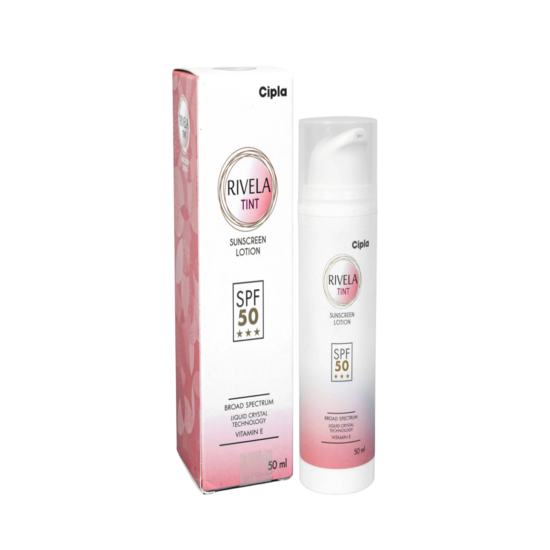 Rivela Tint Sunscreen Lotion SPF 50, 50ml