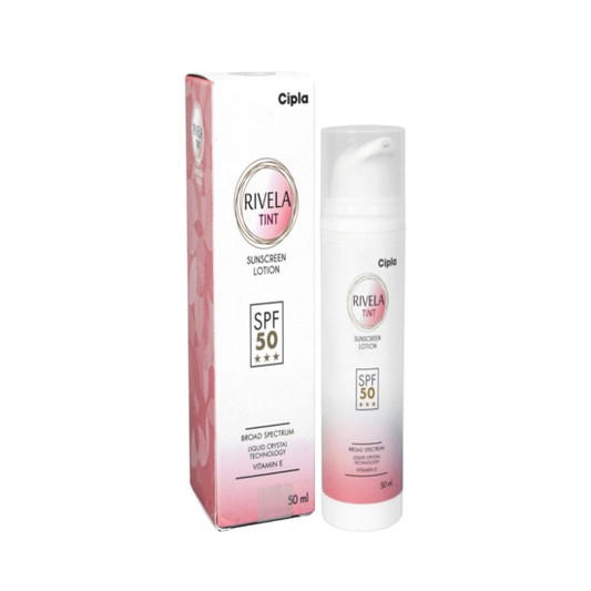 Rivela Tint Sunscreen Lotion SPF 50, 50ml