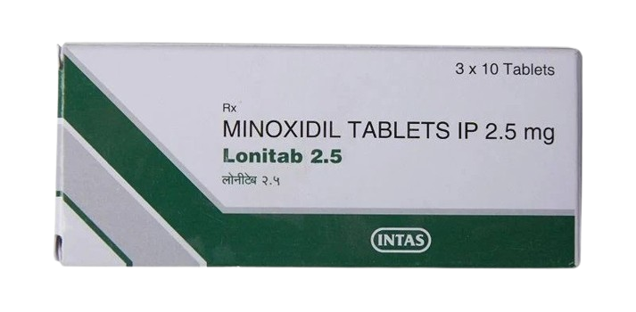 Lonitab 2.5 hair growth  Tablet 10 x 3