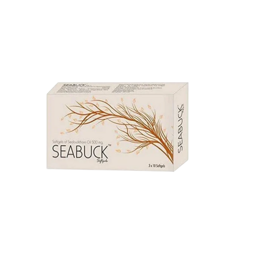 Seabuck Sea Buckthorn Seed Oil Supplement 500mg - (30 Softgel Cap)