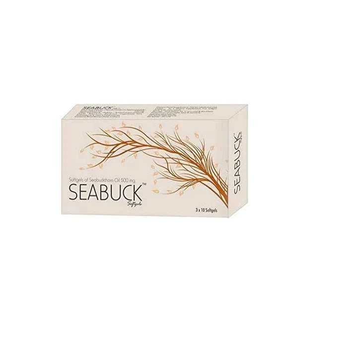 Seabuck Sea Buckthorn Seed Oil Supplement 500mg - (30 Softgel Cap)