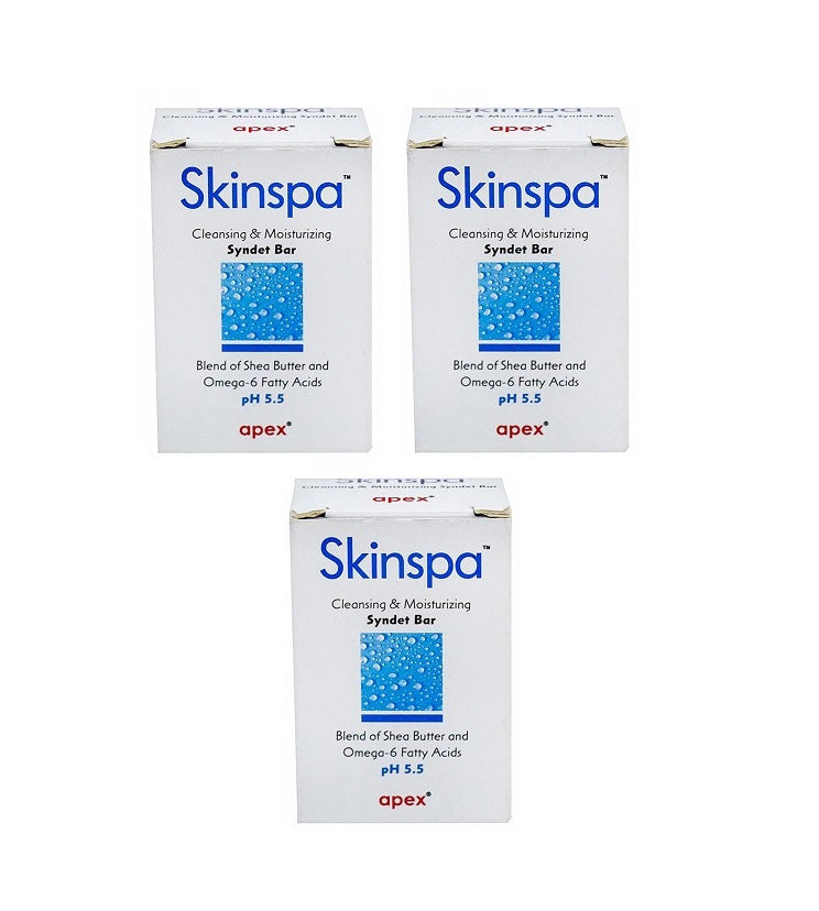 Skinspa cleansing & moisturizing syndet bar (75g) (pack of 3)