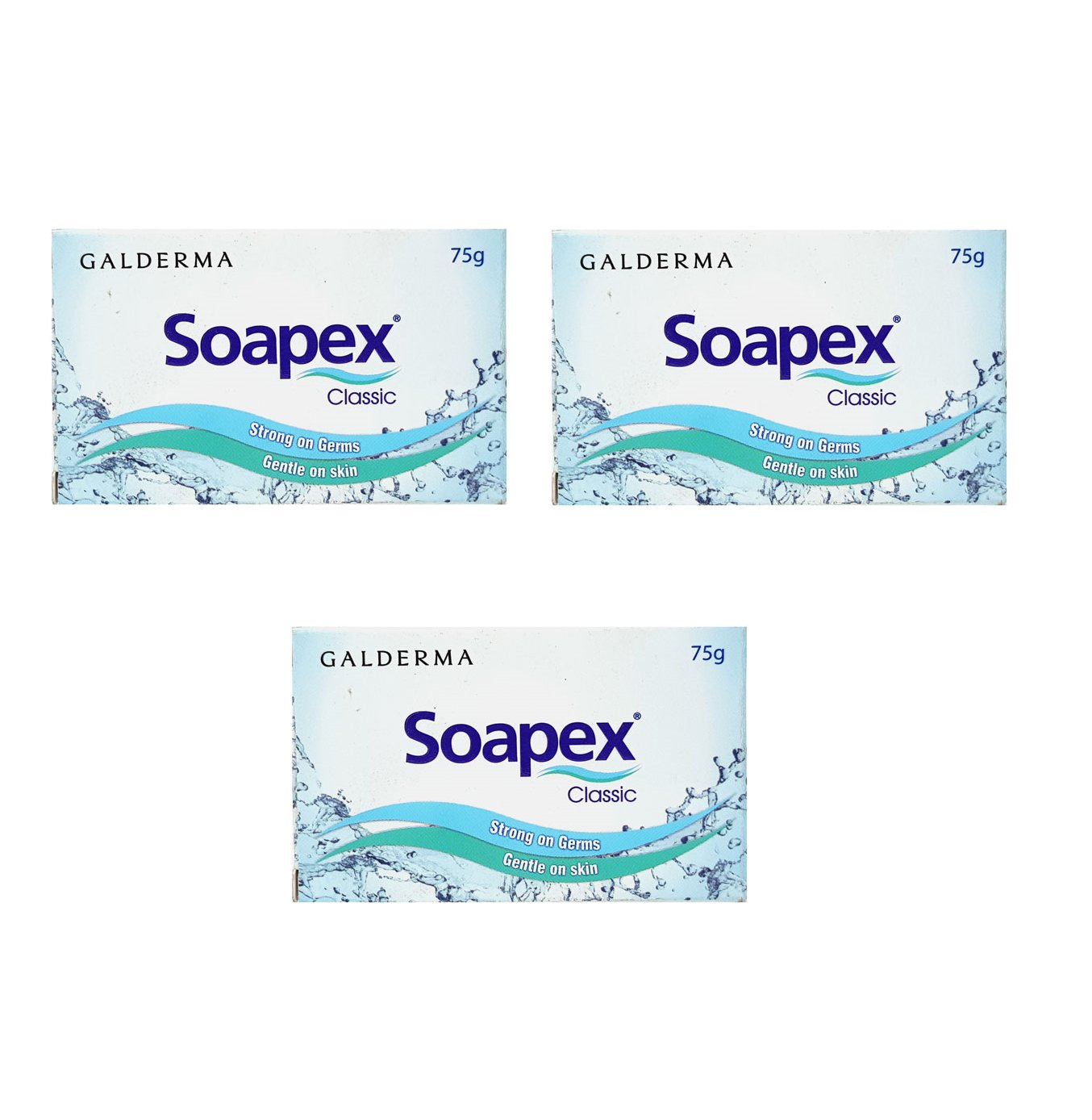 SOAPEX Classic Bar, (75gm) (pack of 3)