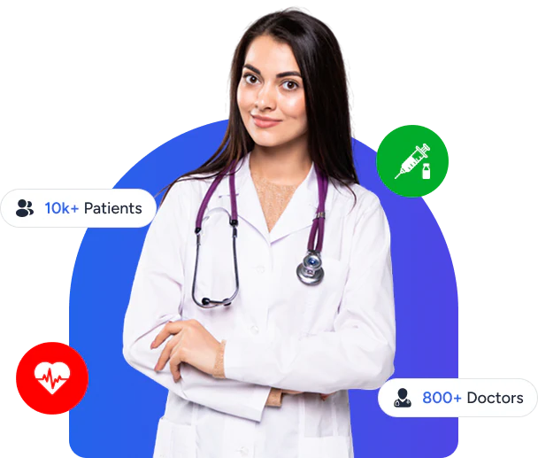 Professional specialist doctor at Dermatics