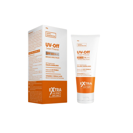 UV-Off Instant Protection Vitamin C & Ferulic Acid Sunscreen Gel SPF 60 PA+++, 50gm