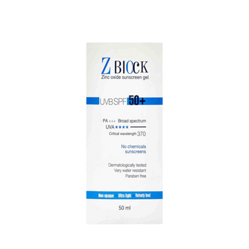 Z Block Spf 50+ Sunscreen Gel, 50ml