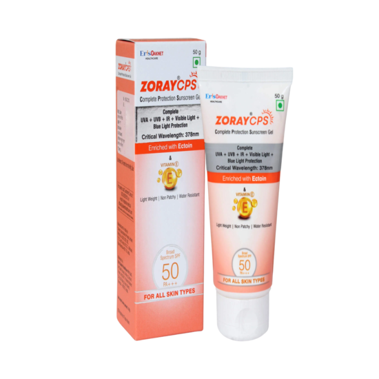 Zoray CPS Sunscreen Gel SPF 50 PA+++ 50gm