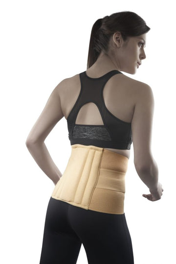 Sacro lumbar belt with double strapping