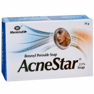 Acnestar 2.5% Soap, 75gm,  pack of 5