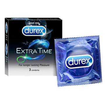 Durex Extra Time Condom (3 COUNT) (PACK OF 5)