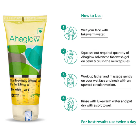 Ahaglow Advanced Skin Rejuvenating Face Wash ( 200 GM )